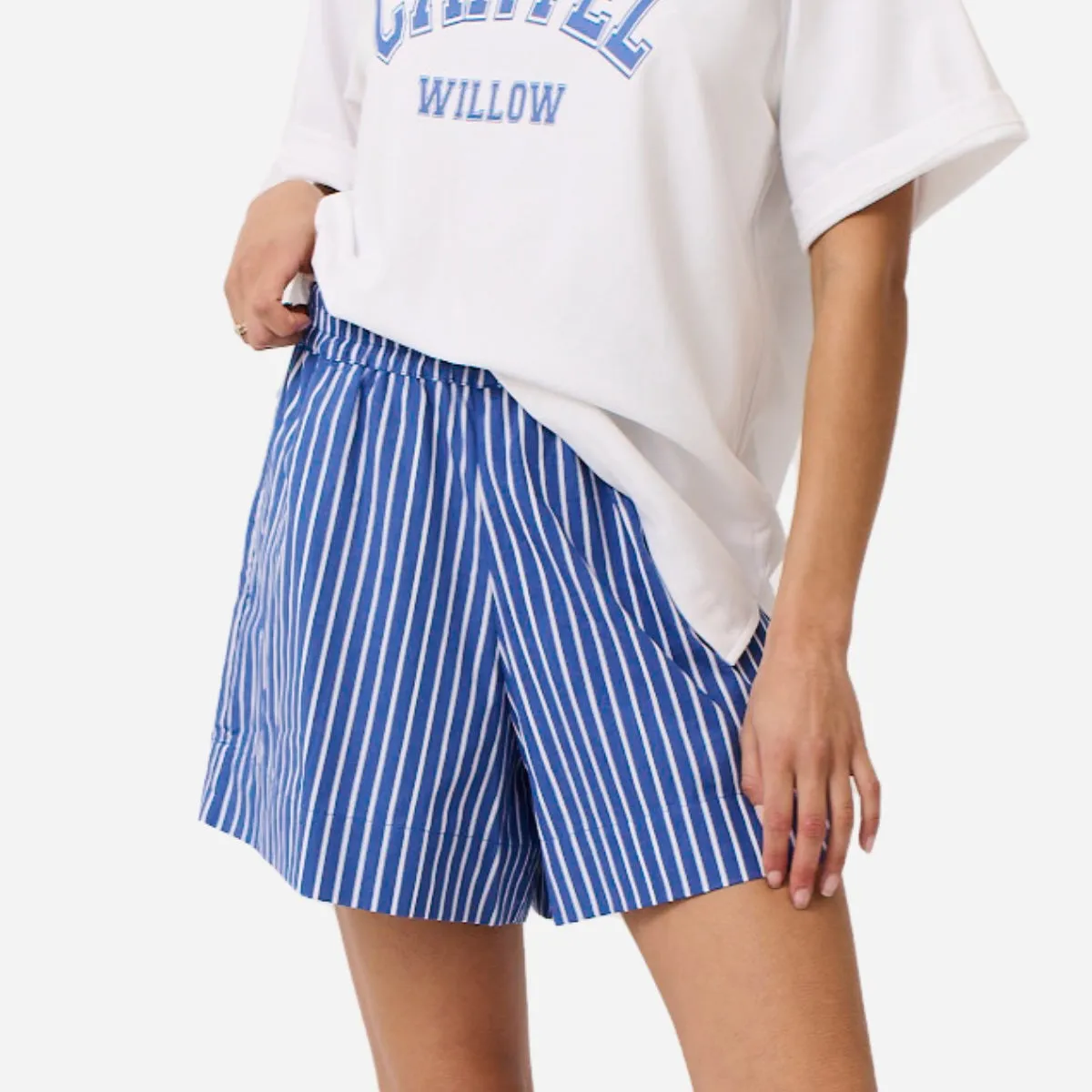 Cartel & Willow Paris Shorts (Blue Stripe)