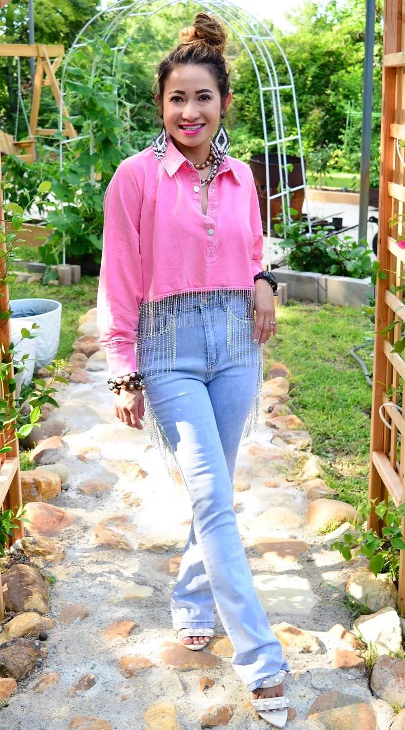 Glamorous Life Rhinestone Jeans