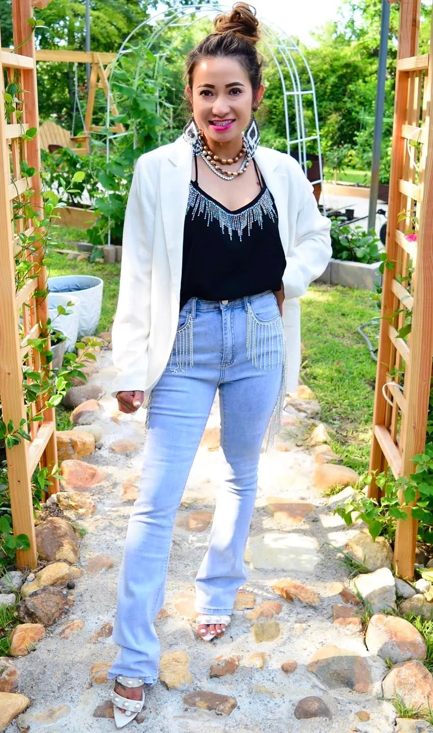 Glamorous Life Rhinestone Jeans