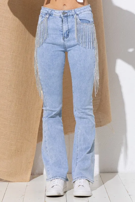 Glamorous Life Rhinestone Jeans