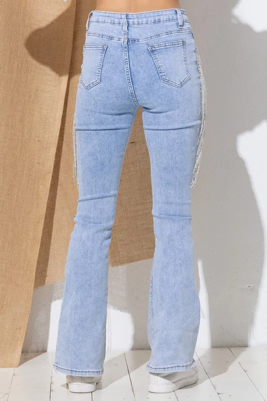 Glamorous Life Rhinestone Jeans