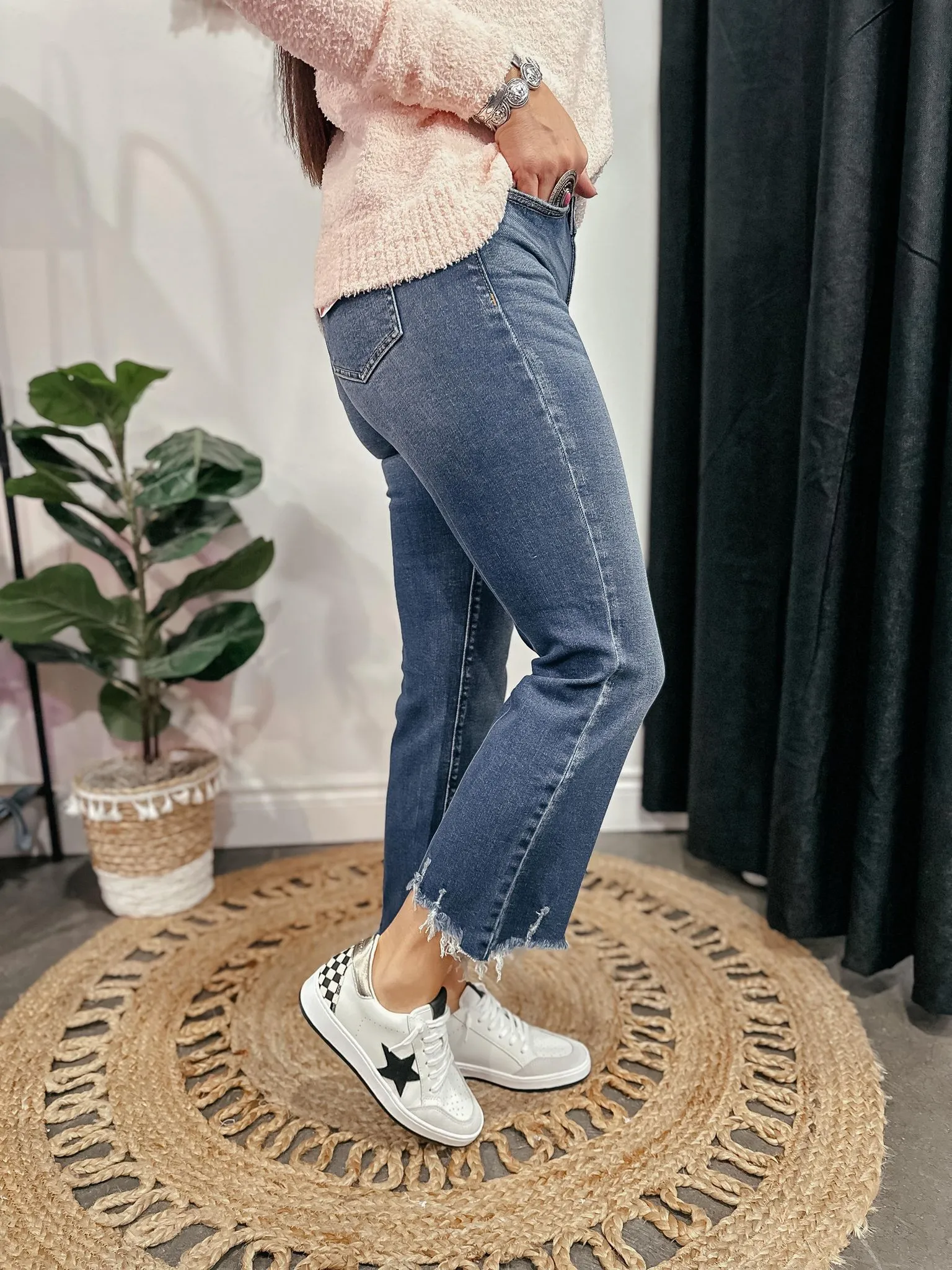 Kirk Crop Flare Denim Jeans
