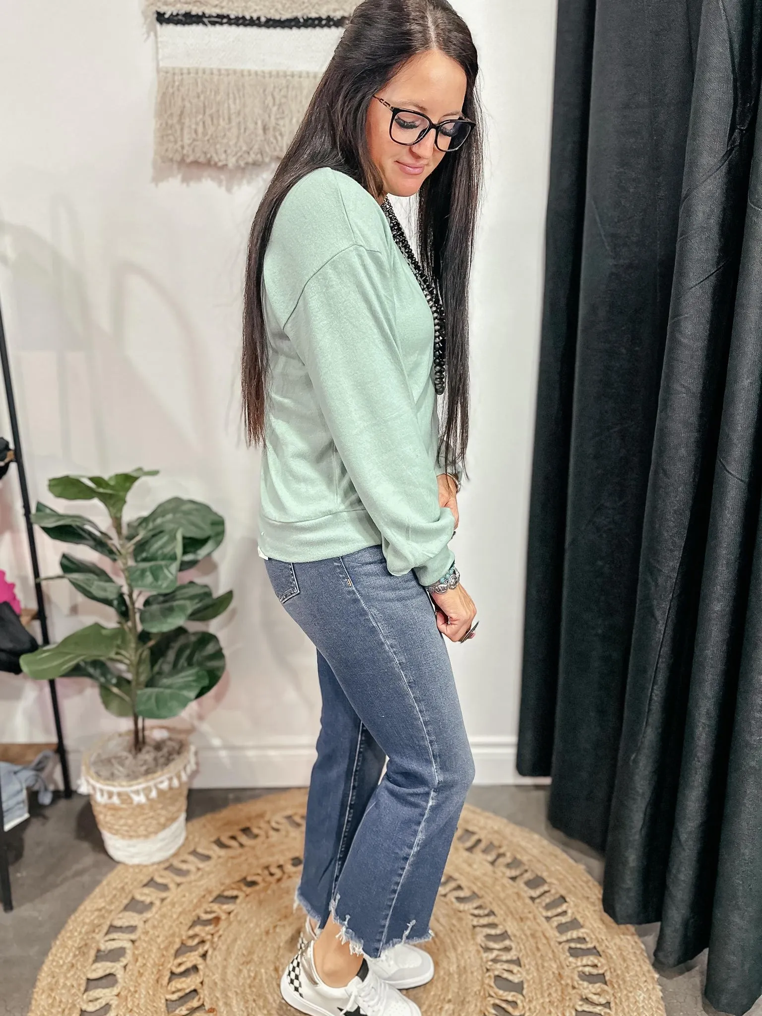 Kirk Crop Flare Denim Jeans