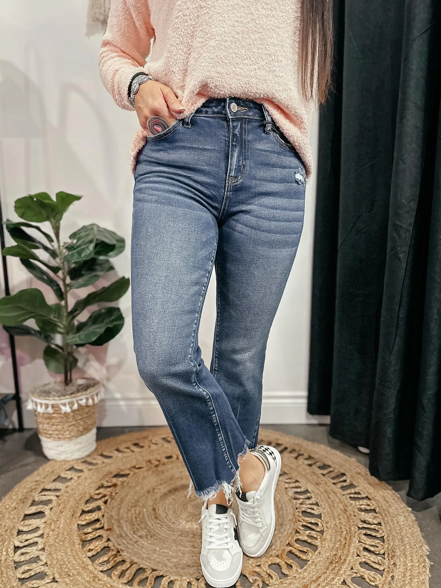 Kirk Crop Flare Denim Jeans