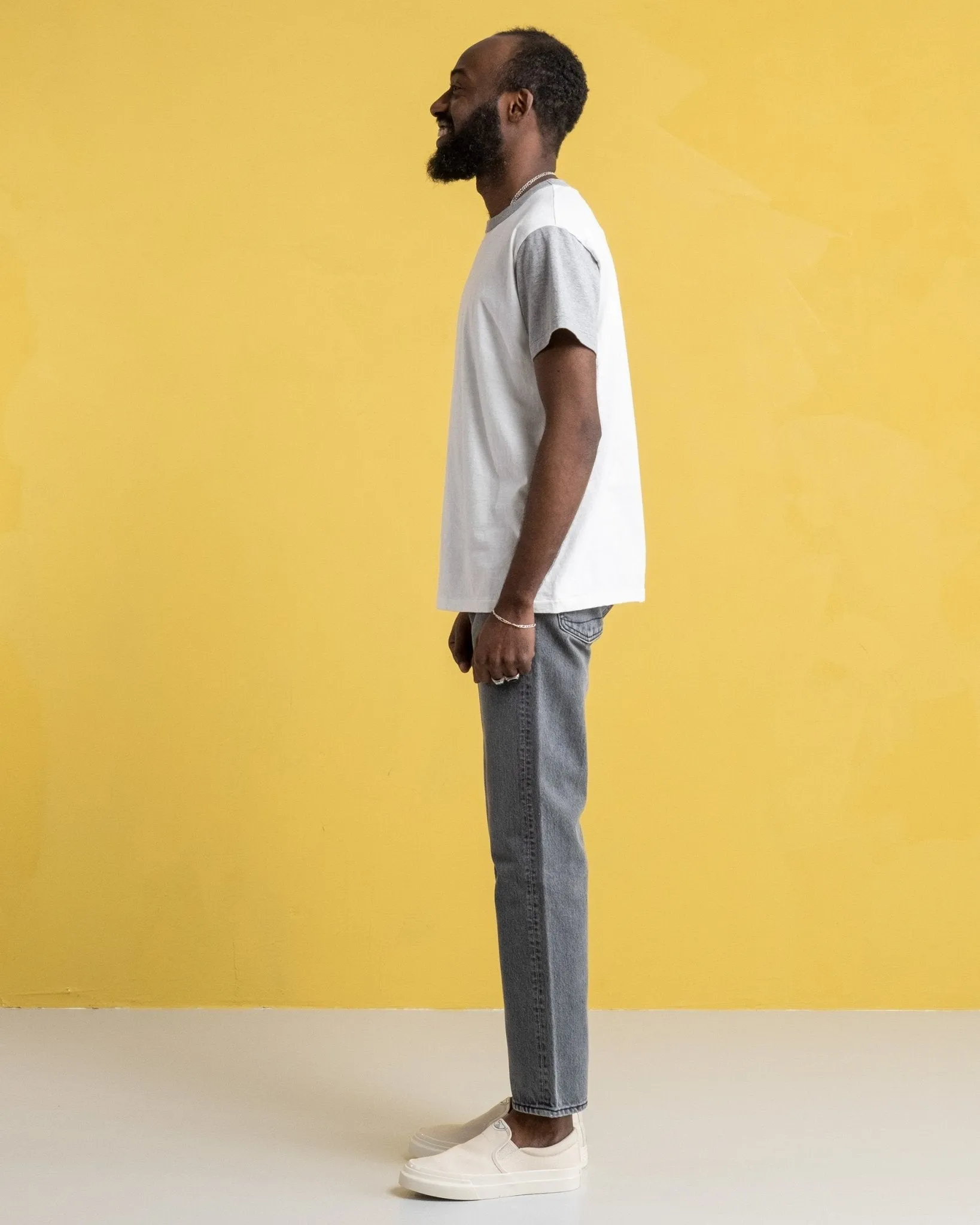 La'ie SS T-Shirt Off White / Hambledon Grey "Tennessee Smokes"