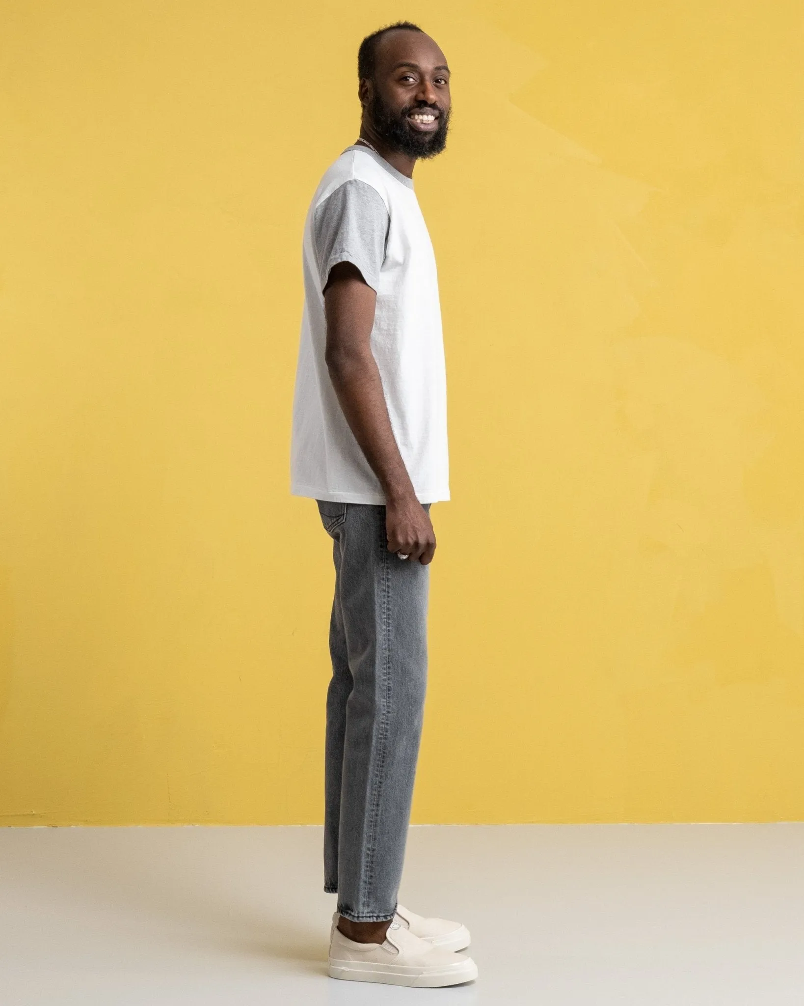 La'ie SS T-Shirt Off White / Hambledon Grey "Tennessee Smokes"