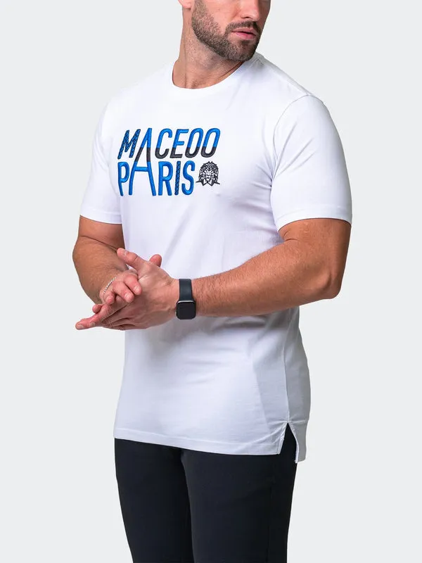Maceoo Stretch Short-Sleeve Athletic Wear | Tee Colossal White