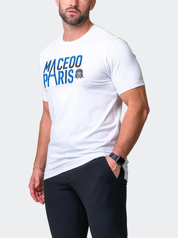 Maceoo Stretch Short-Sleeve Athletic Wear | Tee Colossal White