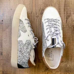 Paula Silver Sparkle Shu Shop Sneaker