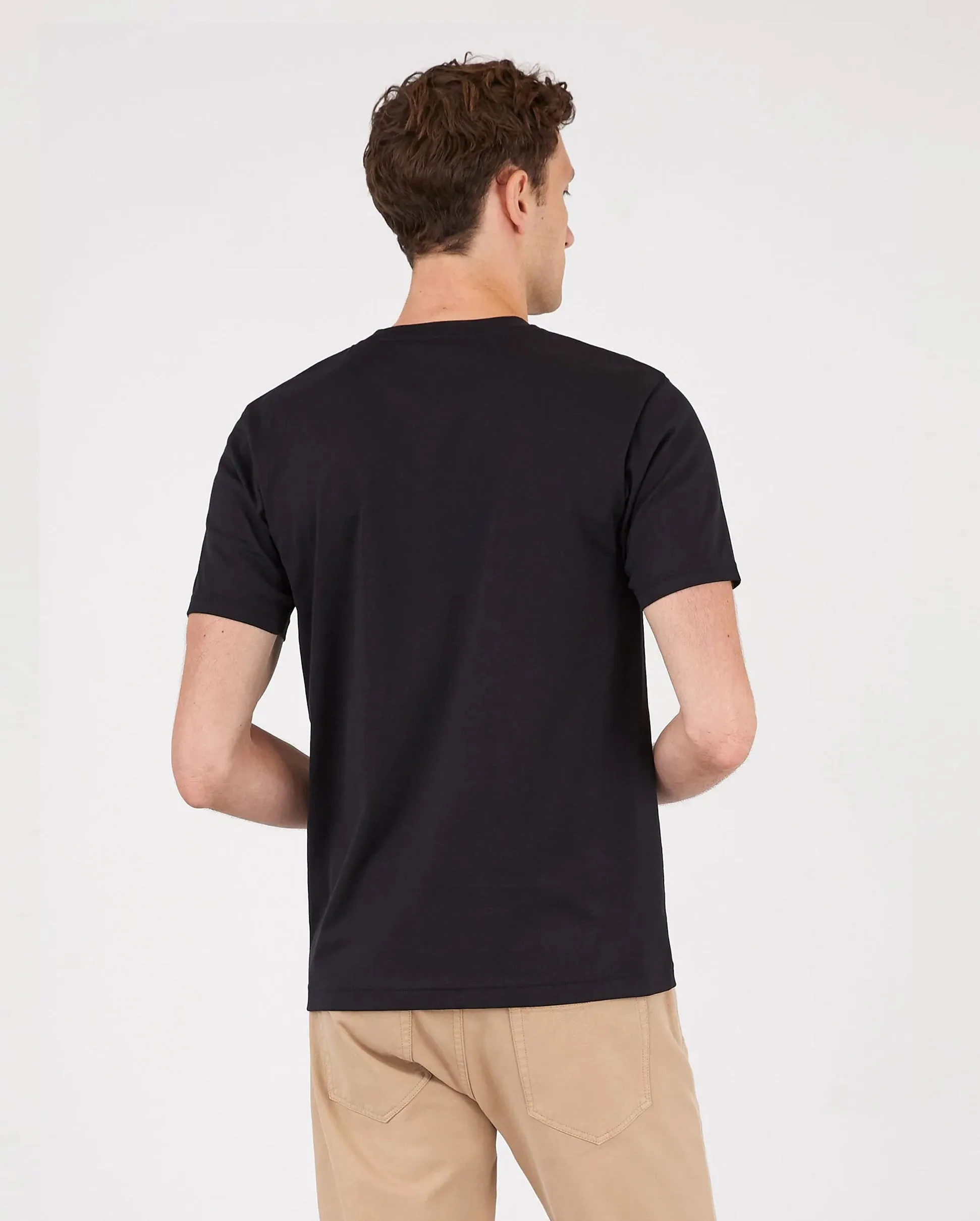 S/S RIVIERA CREW NECK T-SHIRT / BLACK