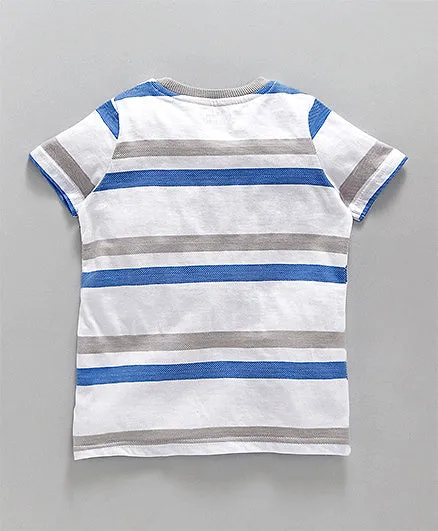 Ventra Boys Jacquard Tee-Blue