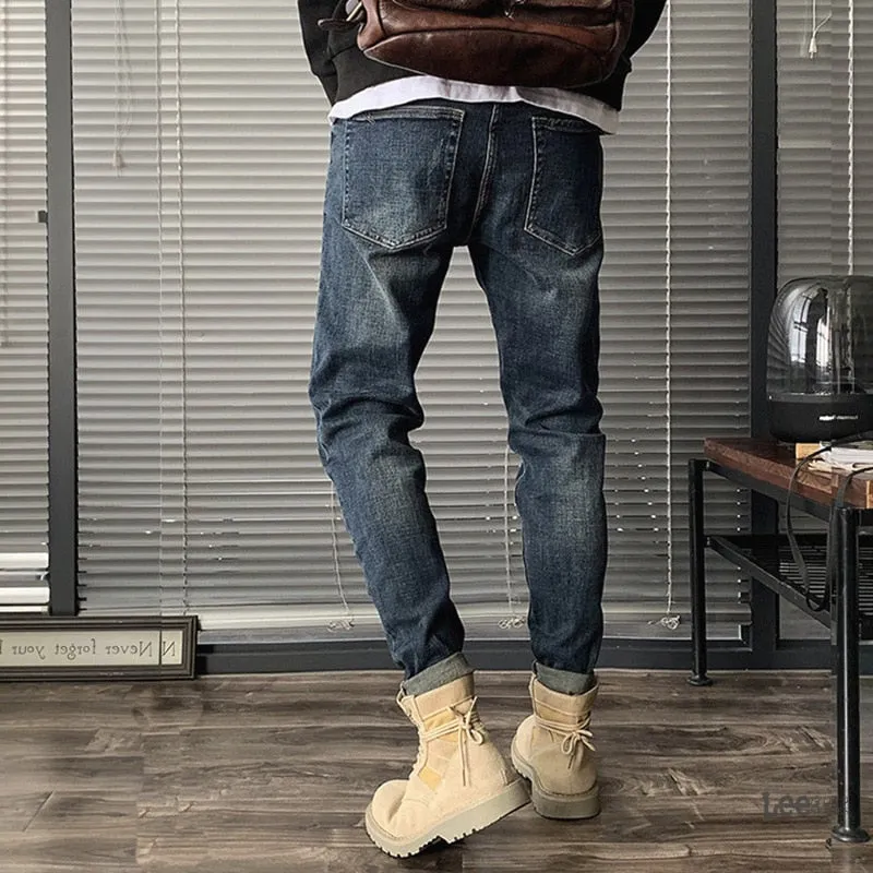 West Louis Fashion Straight Hole Beggar Designer Jeans